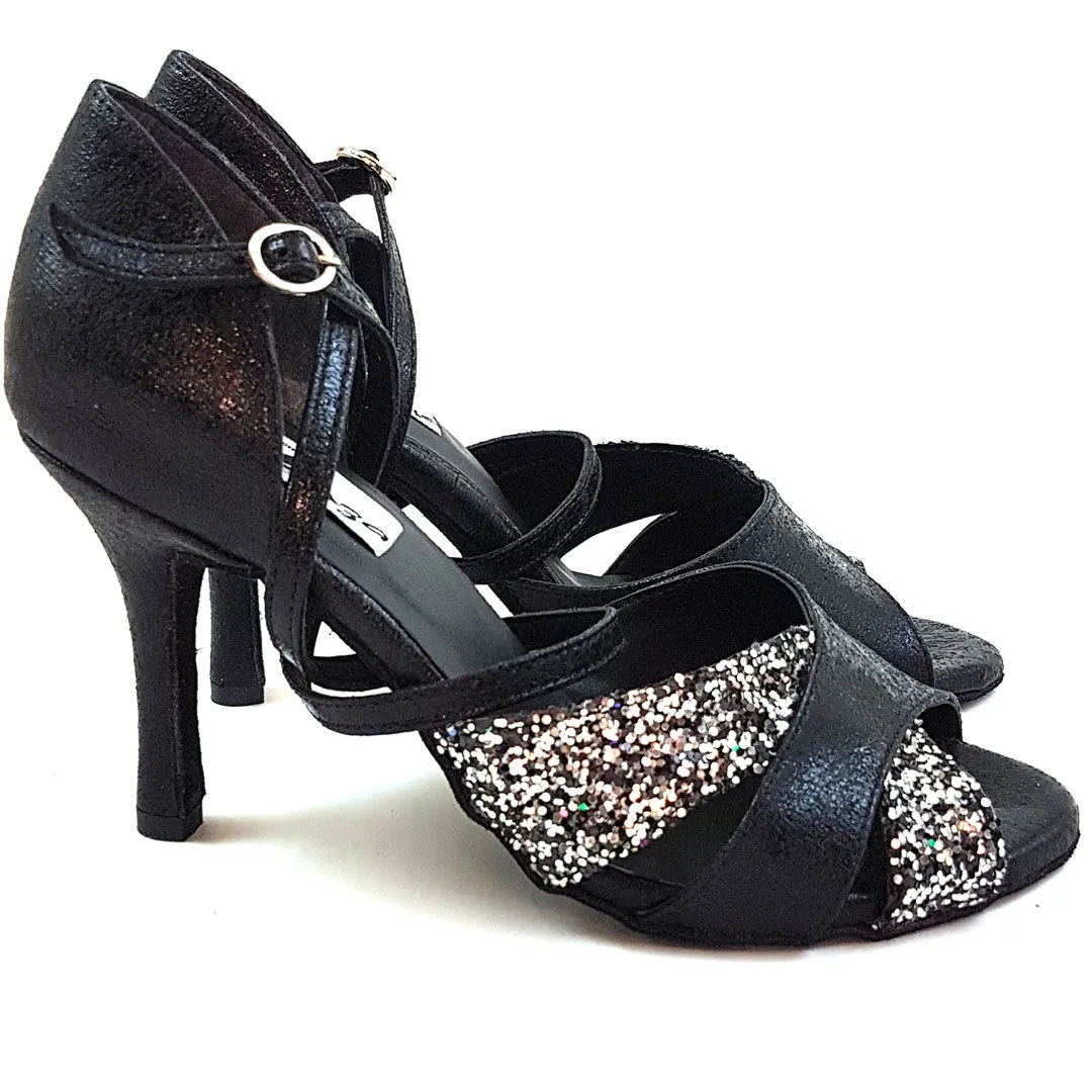 Zapatillas de danza ESP16 en negro plata